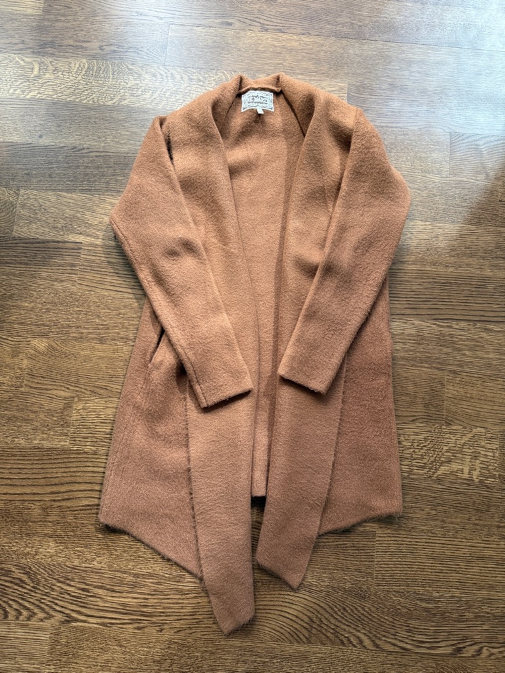 Pink Martini Open-Front Cardigan in Rust